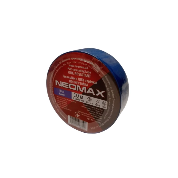 Синя ізоляційна стрічка NEOMAX 0.15х19 мм (10 м) упаковка 10шт.