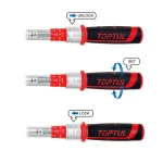 Ключ динамометричний 1/4" x295мм 5-25Nm TOPTUL ANBV0803 - Зображення 2