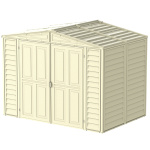 Сарай пластиковий DuraMate 240x163x186 см слонова кістка - Зображення 9