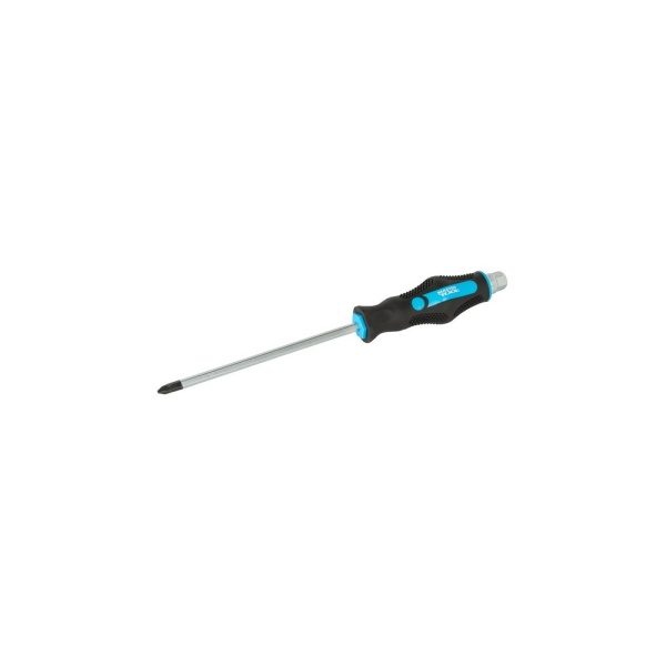 Викрутка ударна хрестова магнітна MASTERTOOL EXTERNAL HEX PH2х150 мм ручка з TPR покриттям 49-6215