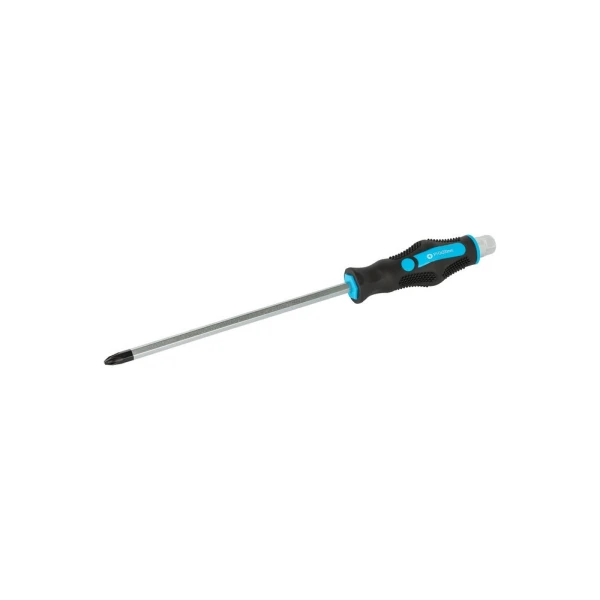 Викрутка ударна хрестова магнітна MASTERTOOL EXTERNAL HEX PH3х200 мм ручка з TPR покриттям 49-6320