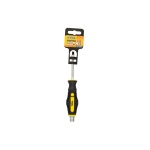 Викрутка ударна шліцева магнітна MASTERTOOL EXTERNAL HEX SL5х75 мм ручка з TPR покриттям 49-6575 - Зображення 7