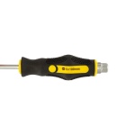 Викрутка ударна шліцева магнітна MASTERTOOL EXTERNAL HEX SL6х100 мм ручка з TPR покриттям 49-6610 - Зображення 5