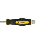 Викрутка ударна шліцева магнітна MASTERTOOL EXTERNAL HEX SL6х125 мм ручка з TPR покриттям 49-6612 - Зображення 4