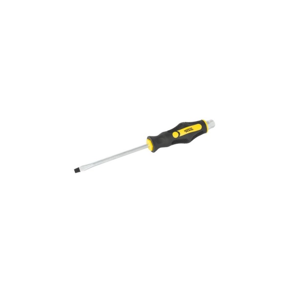 Викрутка ударна шліцева магнітна MASTERTOOL EXTERNAL HEX SL6х125 мм ручка з TPR покриттям 49-6612