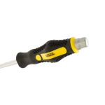Викрутка ударна шліцева магнітна MASTERTOOL EXTERNAL HEX SL8х200 мм ручка з TPR покриттям 49-6820 - Зображення 6