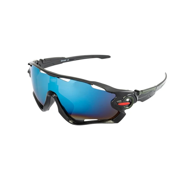 Окуляри відкриті MASTERTOOL SPORTLINE BLUE MIRROR панорамна лінза захист від подряпин ANTI-SCRATCH 82-0007