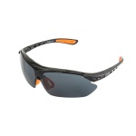 Окуляри відкриті MASTERTOOL SPORTLINE GREY панорамна лінза напівоправа захист від подряпин ANTI-SCRATCH протиковзкі дужки 82-0008
