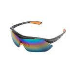 Окуляри відкриті MASTERTOOL SPORTLINE REVO панорамна лінза напівоправа захист від подряпин ANTI-SCRATCH протиковзкі дужки 82-0009