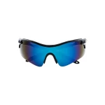 Окуляри відкриті MASTERTOOL SPORTLINE BLUE MIRROR панорамна лінза напівоправа протиковзкі дужки 82-0011 - Зображення 4