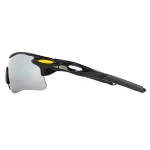 Окуляри відкриті MASTERTOOL SPORTLINE SILVER MIRROR панорамна лінза напівоправа протиковзкі дужки 82-0013 - Зображення 2