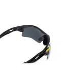 Окуляри відкриті MASTERTOOL SPORTLINE SILVER MIRROR панорамна лінза напівоправа протиковзкі дужки 82-0013 - Зображення 3