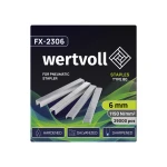 Скоби загартовані для пневмостеплера WERTVOLL тип 80 6 мм/12.8х0.95 мм 29000 шт FX-2306 - Зображення 2