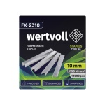 Скоби загартовані для пневмостеплера WERTVOLL тип 80 10 мм/12.8х0.95 мм 18000 шт FX-2310 - Зображення 2