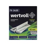 Скоби загартовані для пневмостеплера WERTVOLL тип 90 20 мм/5.8х1.25 мм 12000 шт FX-2420 - Зображення 2
