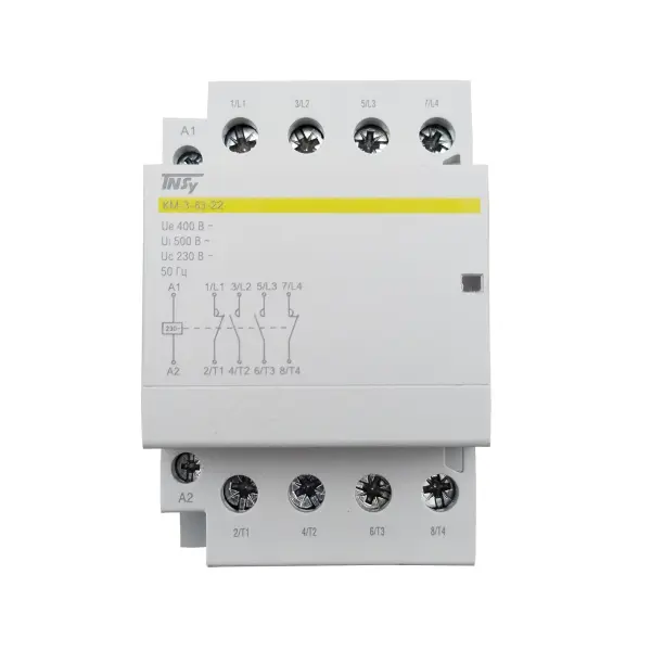 Контактор модульний КМ-3-63-22 63А 230AC 2NO-2NC 4р 3мод. TNSy