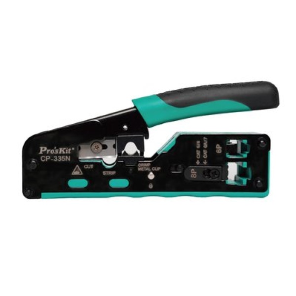Кримпер для крученої пари Pro'sKit CP-335N, 8P8C (RJ-45), 6P6C (RJ-12), Western