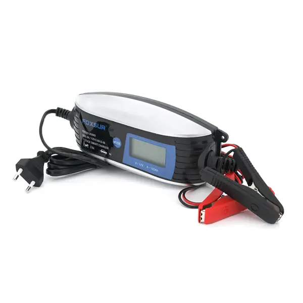 Автоматичне ЗУ 6 в 1 для акумулятора Merlion FBC061200840, 6V(2-30Ah)/12V(4-100Ah) (MF,WET,AGM,GEL), крокодили