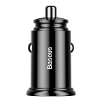 Автомобільний зарядний пристрій Baseus Circular Plastic A+A 30W Dual QC3.0 Чорний (CCALL-YD01) - Зображення 4