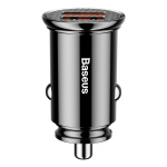 Автомобільний зарядний пристрій Baseus Circular Plastic A+A 30W Dual QC3.0 Чорний (CCALL-YD01) - Зображення 5