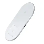 Беспроводное зарядное устройство Baseus Simple 18W 2 in 1 Белый (WXJK-02) - Зображення 2
