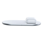 Беспроводное зарядное устройство Baseus Simple 18W 2 in 1 Белый (WXJK-02) - Зображення 5