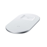 Беспроводное зарядное устройство Baseus Simple 18W 2 in 1 Белый (WXJK-02) - Зображення 6