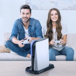 Вертикальна підставка для Sony PlayStation PS5 із відділенням під диски - Зображення 5