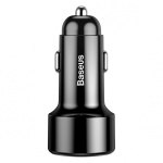 Автомобільний зарядний пристрій Baseus Magic Series Dual-USB QC 3.0 45W Black (CCMLC20A-01) - Зображення 3