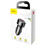 Автомобільний зарядний пристрій Baseus Magic Series Dual-USB QC 3.0 45W Black (CCMLC20A-01) - Зображення 4