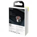 Автомобільний зарядний пристрій Baseus Magic Series Dual-USB QC 3.0 45W Black (CCMLC20A-01) - Зображення 5