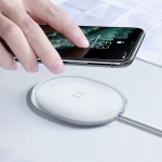 Бездротовий зарядний пристрій Baseus Jelly 15W Білий (WXGD-02) - Зображення 5