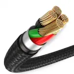 Кабель Baseus Cafule Type-C to Type-C PD2.0 100W 5A 20V 2M Чорний/Сірий (CATKLF-ALG1) - Зображення 2