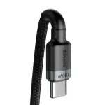 Кабель Baseus Cafule Type-C to Type-C PD2.0 100W 5A 20V 2M Чорний/Сірий (CATKLF-ALG1) - Зображення 4