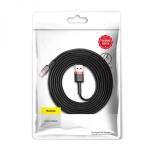 Кабель Baseus Cafule USB 2.0 to Type-C 2A 2M Чорний/Червоний (CATKLF-C91) - Зображення 4