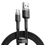 Кабель Baseus Cafule USB 2.0 to Type-C 3A 1M Чорний/Сірий (CATKLF-BG1) - Зображення 5
