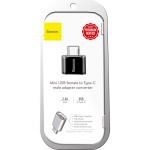 Перехідник Baseus USB Female to Type-C Male Чорний (CATOTG-01) - Зображення 3