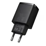 Зарядний пристрій Baseus Compact Quick Charger USB+Type-C 20W Чорний (CCXJ-B01) - Зображення 3