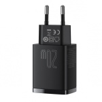 Зарядний пристрій Baseus Compact Quick Charger USB+Type-C 20W Чорний (CCXJ-B01) - Зображення 4