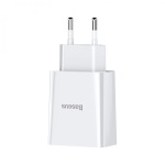 Зарядний пристрій Baseus Speed Mini Dual USB 10.5W Білий (CCFS-R02) - Зображення 2