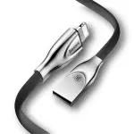 Кабель Baseus Zinc USB 2.0 to Lightning 2A 1M Чорний (CALXN-01) - Зображення 2