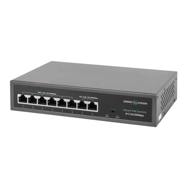 Комутатор мережевий GV-014-D-06+2P POE