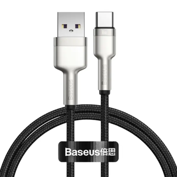 Кабель Baseus Cafule USB 2.0 to Type-C 66W 1M Чорний (CAKF000101)