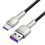 Кабель Baseus Cafule USB 2.0 to Type-C 66W 1M Чорний (CAKF000101) - Зображення 2