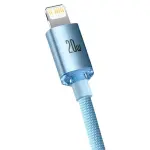Кабель Baseus Crystal Shine Type-C to Lightning 20W 1.2M Голубой (CAJY001303) - Зображення 3