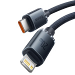 Кабель Baseus Crystal Shine Type-C to Lightning 20W 1.2M Чорний (CAJY000201) - Зображення 2