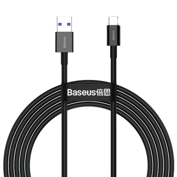 Кабель Baseus Superior USB 2.0 to Type-C 66W 2M Чорний (CATYS-A01)