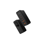 Мережевий зарядний пристрій Baseus GaN2 Pro 3 порта, USB*2 + Type-C*2 100W Чорний (CCGAN2P-L01) - Зображення 3