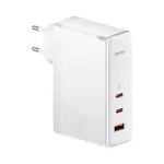 Мережевий зарядний пристрій Baseus GaN5 Pro 3 порта, USB + Type-C 140W Белый (CCGP100202)