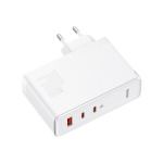 Мережевий зарядний пристрій Baseus GaN5 Pro 3 порта, USB + Type-C 140W Белый (CCGP100202) - Зображення 2